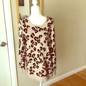 Mother maternity leopard print sweater NWT